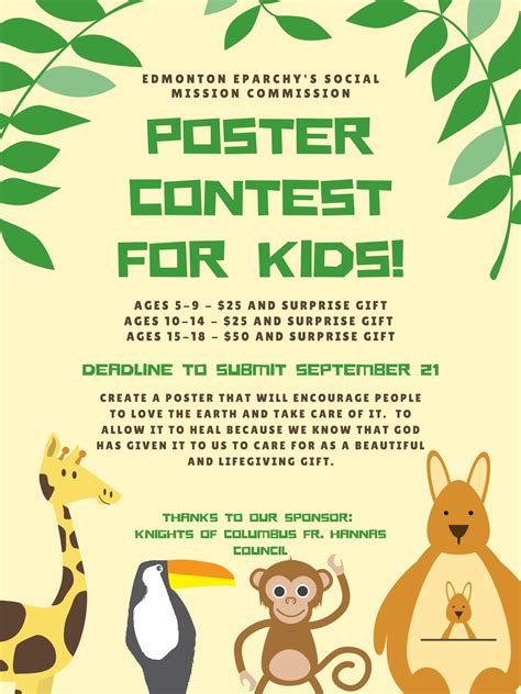 Poster Contest For Children Edmonton Eparchy