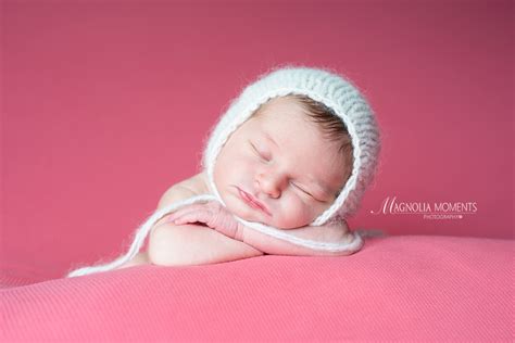 Newborn Baby Girl Swaddled Photo Session Montgomery County Magnolia