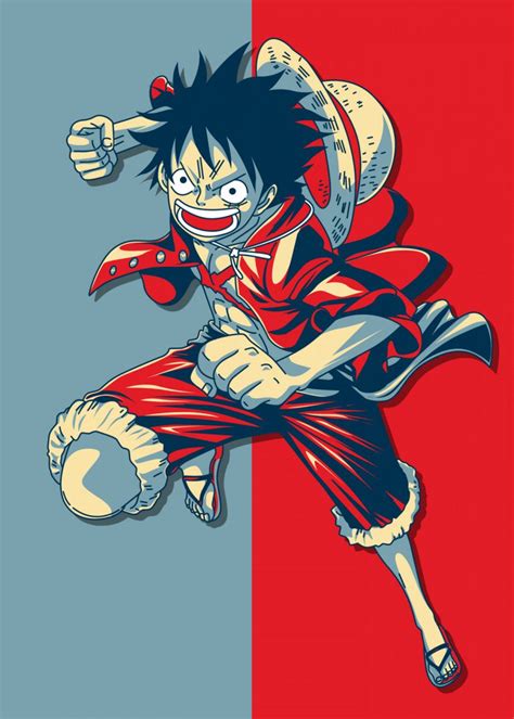 Monkey D Luffy Poster By Introv Art Displate Monkey D Luffy One