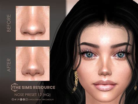 Sims 4 Cas Sims Cc Small Nose Sims 4 Cc Skin Rock Chic The Sims4