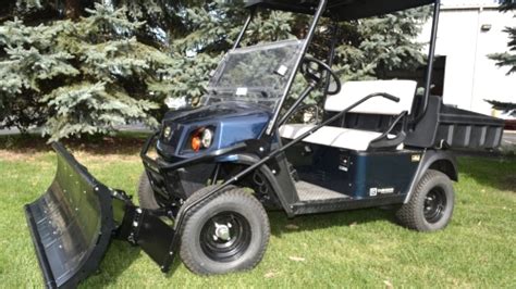 Ez Go Snow Plow Golf Cart Combo Set Of 4 Monster Grip Tires And 49 Plow