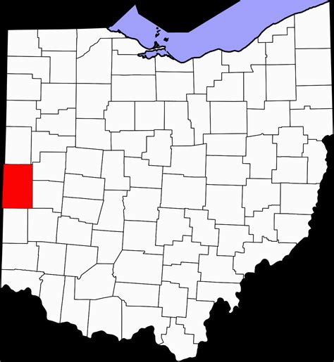 Map Of Darke County Ohio Secretmuseum