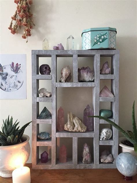 Shelf In Antiqued White Witchy Decor Wiccan Decor Witch Room