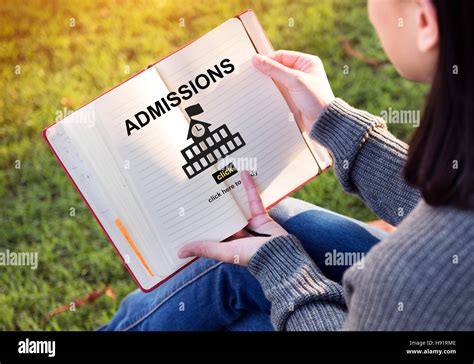Admissions Education Knowledge University Academic Concept Stock Photo