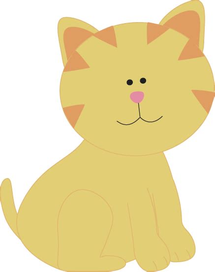 Cute Yellow Cat Clip Art Cute Yellow Cat Image
