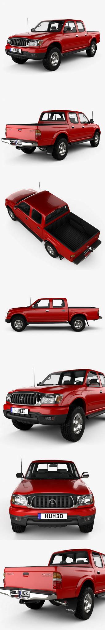 Desire Fx 3d Models Toyota Tacoma Double Cab Limited 2001 3d Model