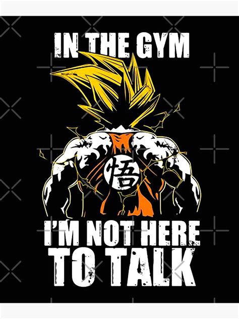 Dragon Ball Z Super Goku Gym Poster For Sale By Lesleyus Redbubble