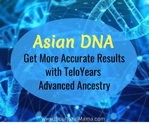 Asian Dna Get More Accurate Results With Teloyears Advanced Ancestry