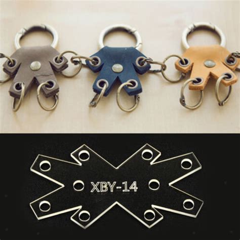 acryl klar schlüsselanhänger schablone vorlage diy lederhandwerk ebay