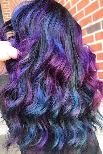 Aura friedman of the sally hershberger salon created the technique for dark hair to reveal the fantastic colors that everyone loves. 36 Incredible Looks With Oil Slick Hair | LoveHairStyles.com