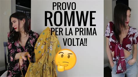 Le Youtubers Mentono Provo ROMWE Per La Prima Volta YouTube