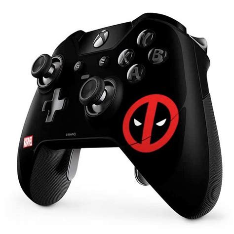 Deadpool Black Logo Controller Skin For Xbox One Elite Xbox One