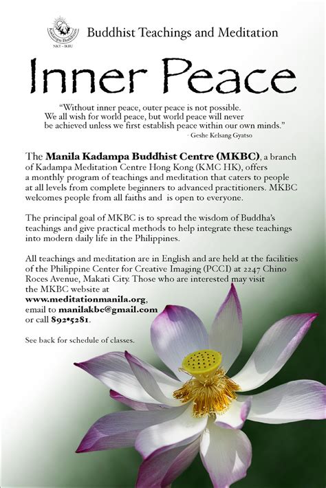 Manila Kadampa Buddhist Centre Inner Peace