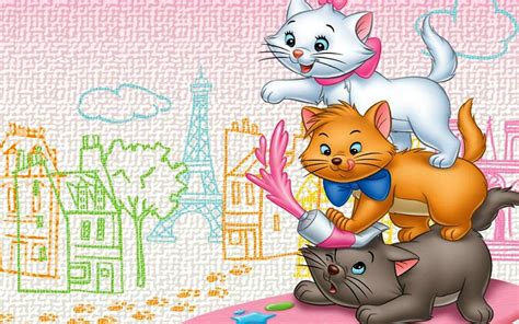 1920x1200 Px Animation Aristocats Cartoon Cat Cats Disney