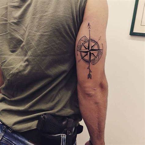 100 Collection Of Compass Tattoo Pattern Take A Look And Get Inspired