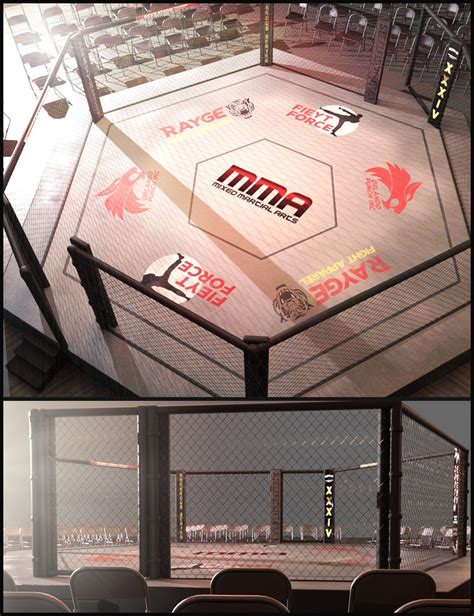 Mma Fighting Arena Daz 3d
