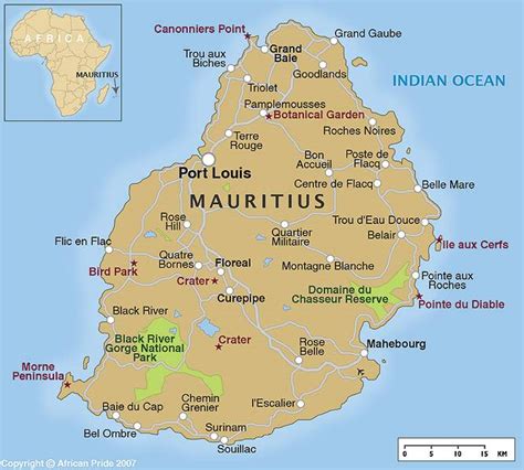 Mauritius Africa Map