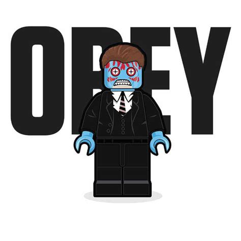 Obey Lego Minifigure Missed Prints