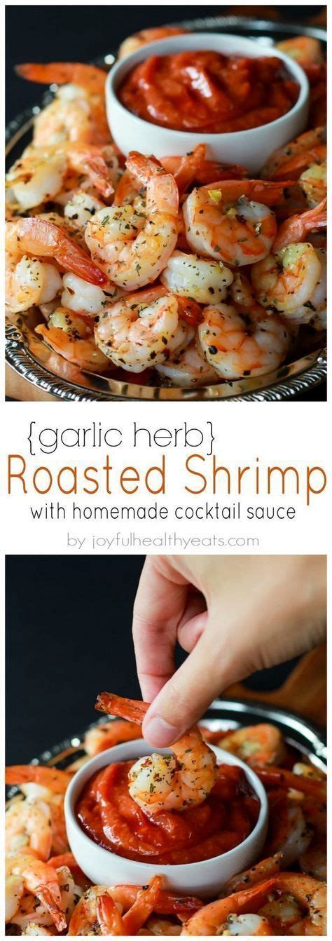 1/4 cup breakstone's or knudsen sour cream. Garlic Herb Roasted Shrimp + Homemade Cocktail Sauce | Recipe | Recipes, Seafood recipes ...