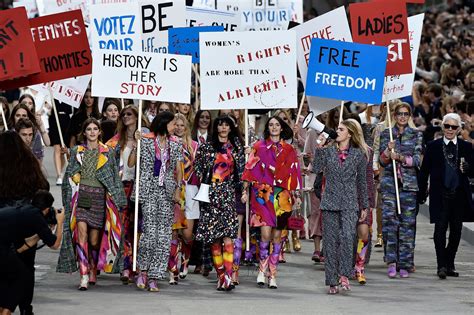 Karl Lagerfeld's response to Chanel's feminist protest criticism | The 