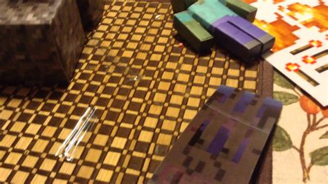 Minecraft Papercraft Hostile Mobs Set Youtube