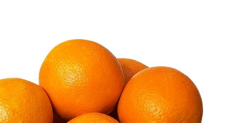 Premium Photo Oranges Closeup Isolated On White