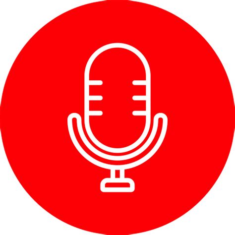 Red Microphone Icon