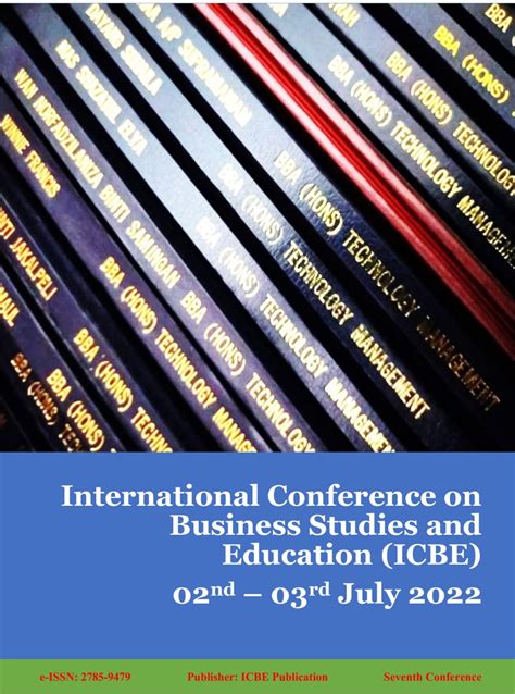 July 2022 International Conference On Business Studies And Education