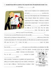 You can easily become fluent in english with these pdf books. English worksheet: jobs and comparatives, superlatives ...