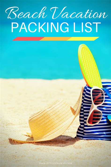 49 Beach Vacation Packing List  Immer Gesund