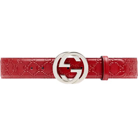 Gucci Red Guccissima Leather Belt Size 95cm Gucci The Luxury Closet