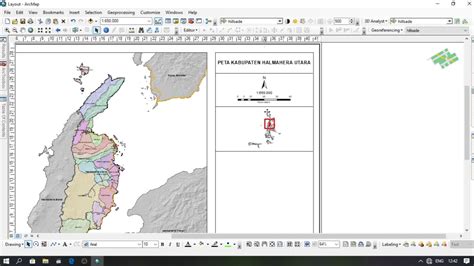 Bagaimana Cara Layout Peta Menggunakan Arcgis Arcgis Halut Zona52n