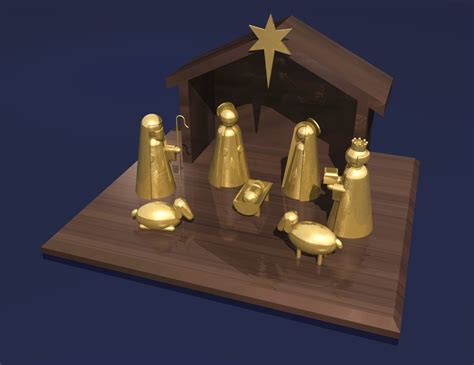 Nativity Scene 3d Model