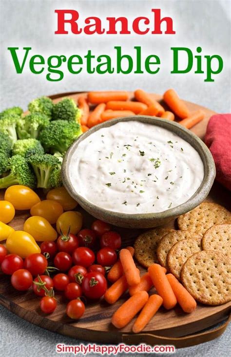 Ranch Vegetable Dip Is An Easy Quick 3 Ingredient Dip This Ranch Dip