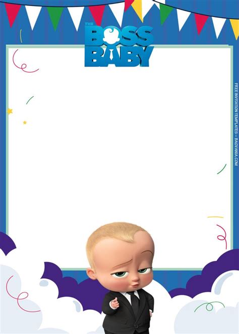 7 Playing Work With Boss Baby Birthday Invitation Templates Free