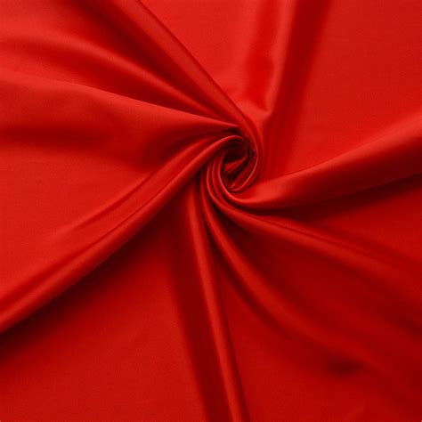 Jubilant Bridal Satin Fabric Red By The Yard