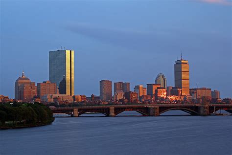 Boston Skyline Sunset Photograph By Juergen Roth