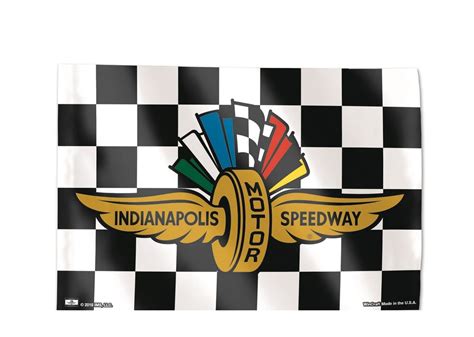 Wing Wheel Flag Indianapolis Motor Speedway Checkered 3x5 Flag