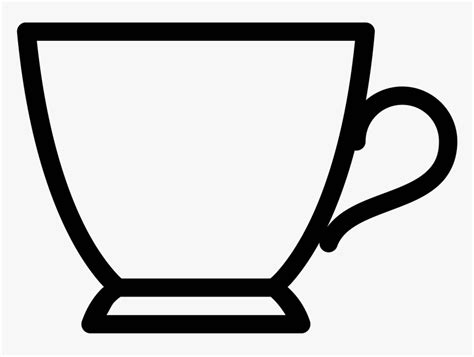 Png Black And White Tea Cup Clipart Black And White Png Transparent