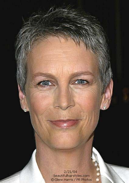 Jamie lee curtis cropped silver locks give her an energetic and fresh look that translates well for many hair. Jamie Lee Curtis with Gray Hair in Professional Very Short ...