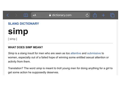 What Does Simp Really Mean