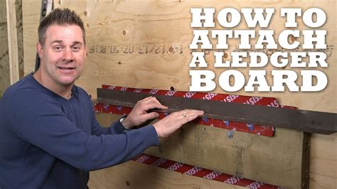 How To Attach A Ledger Board For A Deck Youtube