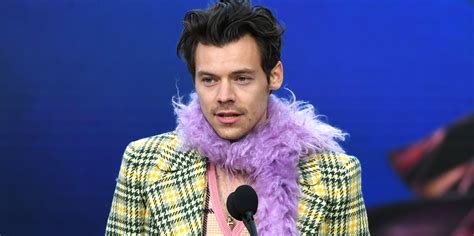 harry styles wore an nsfw banana necklace to the grammys popsugar fashion