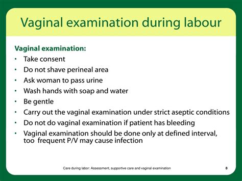 PPT Care During Labor Assessment Supportive Care And Vaginal