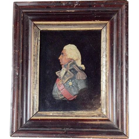 Wax Miniature Portrait Of Lord Nelson 19th C Miniature Portraits