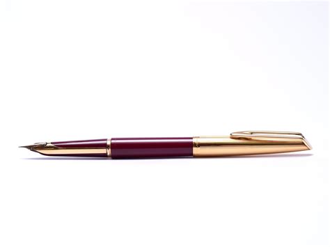 1957 Waterman Cf Cf Gold Filled And Burgundy Red Resin First