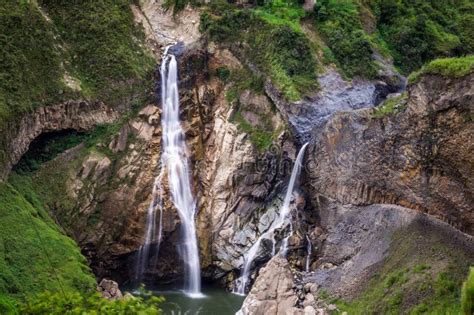 Waterfalls In Banos Ecuador Stock Photo Image Of Amazing Delightful