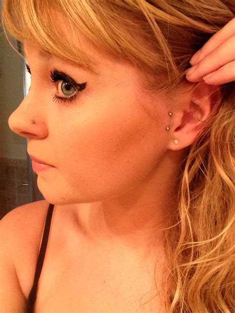 Pin By Hannah Streeter On Lookin Good Vertical Tragus Piercing