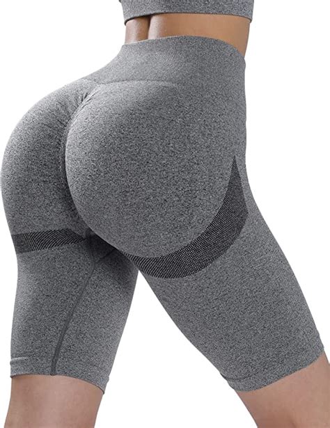 Athvotar Scrunch Butt Lifting Shorts For Women Seamless Workout Biker Yoga Shorts