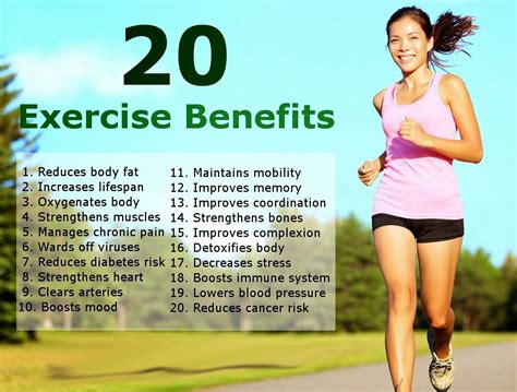 20 Exercise Benefits | Benefits of exercise, Detoxify body, Exercise